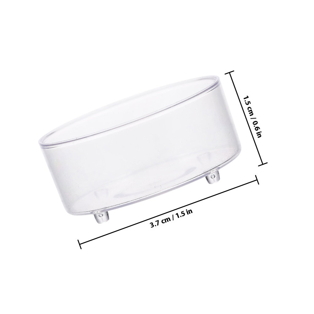 10Pcs Acrylic Reptile Food Dis - Water Dish Reptile ulasan dan harga
